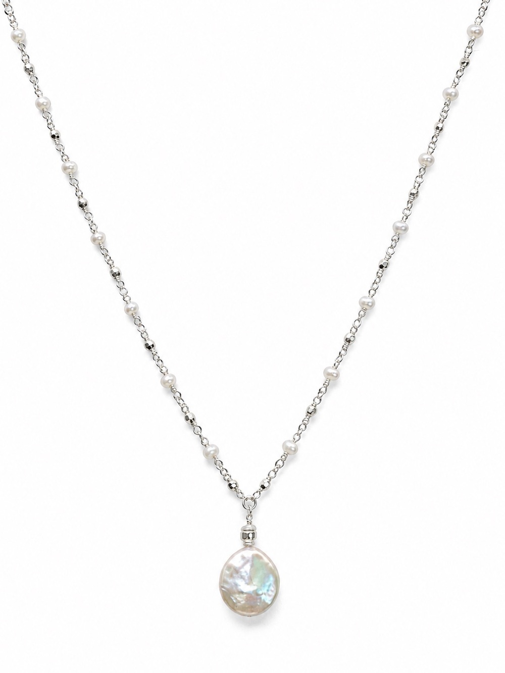 Stella Coin and Baby Pearl Necklace